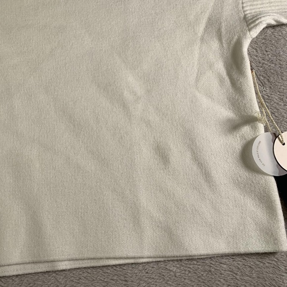 Kerisma Aja Sweater Womens One Size White Rib Turtleneck Dolman Knit Pullover - Picture 6 of 16